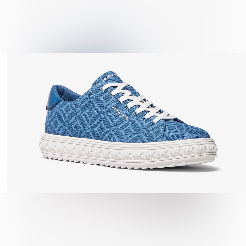 MICHAEL MICHAEL KORS Grove Logo Jacquard Sneaker Size 7 NEW! - Picture 7 of 9
